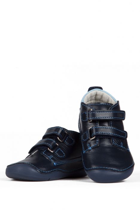 K910 Kifidis-Kids Erkek Bebek Deri Ayakkabı 18-22 Lacivert / Navy