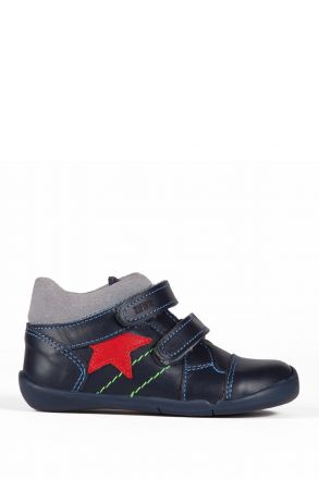 K921 Kifidis-Kids İlk Adım Unisex Çocuk Deri Ayakkabı19-25 Lacivert / Navy