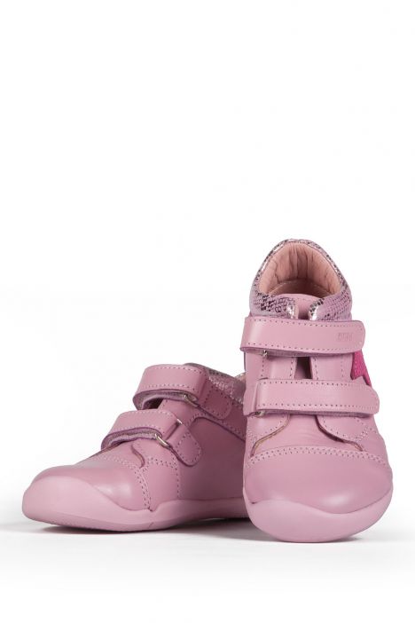 K921 Kifidis-Kids İlk Adım Unisex Çocuk Deri Ayakkabı19-25 Pembe / Pink