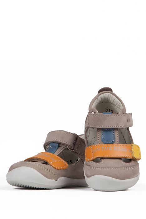 K930 Kifidis-Kids İlk Adım Unisex Çocuk Ayakkabı19-24 Kum Nubuk
