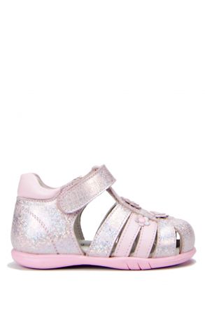 K961 Kifidis-Kids İlk Adım Kız Çocuk Deri Ayakkabı19-23 Pembe / Pink