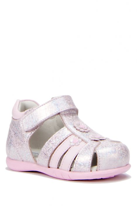 K961 Kifidis-Kids İlk Adım Kız Çocuk Deri Ayakkabı19-23 Pembe / Pink