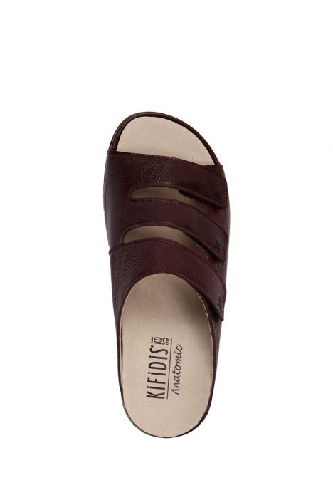 KA1007 Kifidis Anatomik Kadın İçi Çıkabilen Deri Terlik 36-41 Bordo 11021