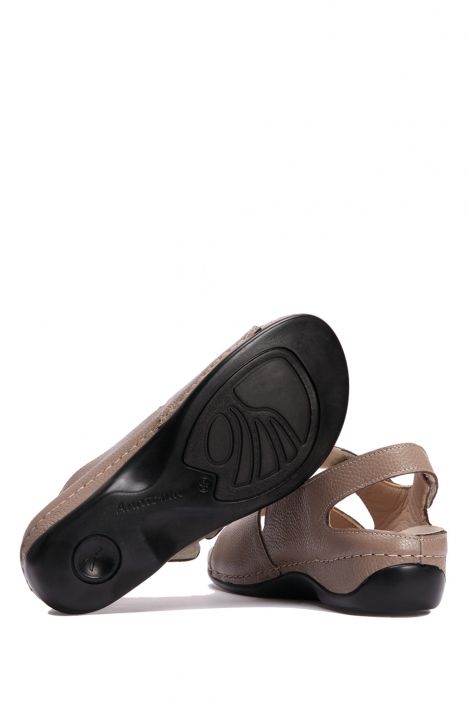 KA2012 Kifidis Daisy Anatomik Kadın Deri Sandalet 36-41 9366 Kum/Sand