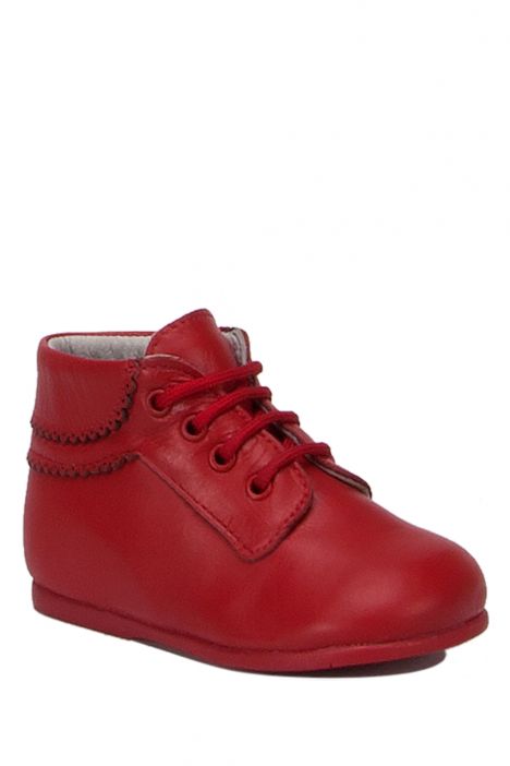 KCH10407 Kifidis-Kids Chiquitin İlk Adım Unisex Çocuk Deri Ayakkabı18-23 Kırmızı Deri