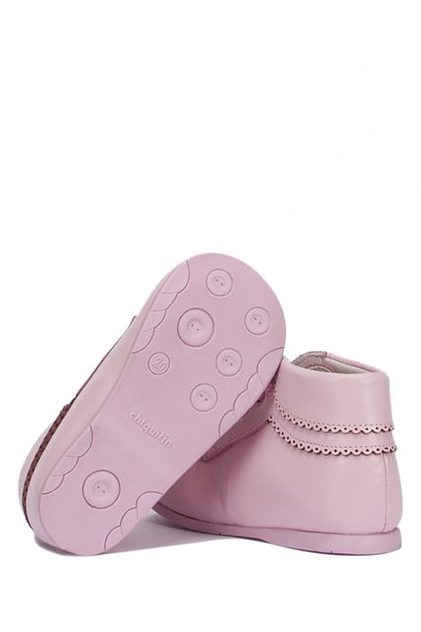 KCH10407 Kifidis-Kids Chiquitin İlk Adım Unisex Çocuk Deri Ayakkabı18-23 Pembe Deri