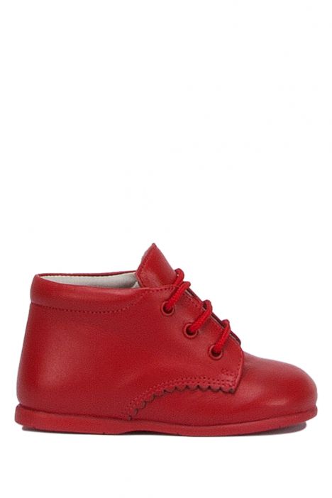 KCH1194 Kifidis-Kids Chiquitin İlk Adım Unisex Çocuk Deri Ayakkabı 18-23 Kırmızı Deri