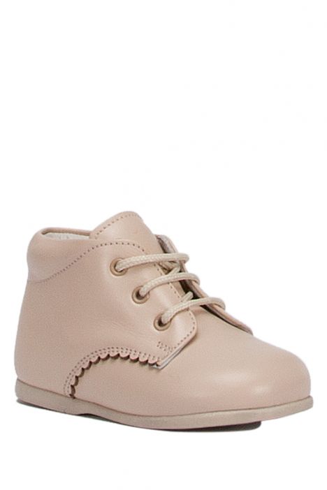 KCH1194 Kifidis-Kids Chiquitin İlk Adım Unisex Çocuk Deri Ayakkabı 18-23 Krem Deri