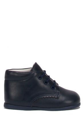 KCH1194 Kifidis-Kids Chiquitin İlk Adım Unisex Çocuk Deri Ayakkabı 18-23 Lacivert Deri