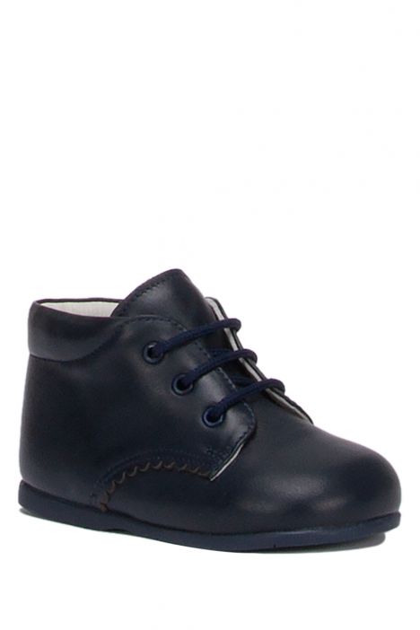 KCH1194 Kifidis-Kids Chiquitin İlk Adım Unisex Çocuk Deri Ayakkabı 18-23 Lacivert Deri