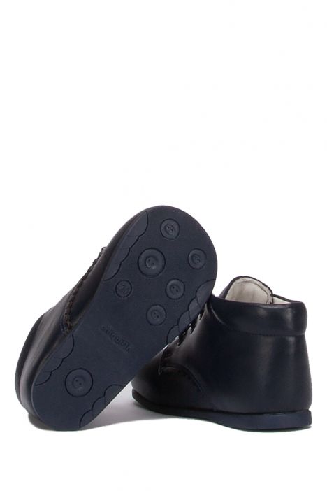 KCH1194 Kifidis-Kids Chiquitin İlk Adım Unisex Çocuk Deri Ayakkabı 18-23 Lacivert Deri