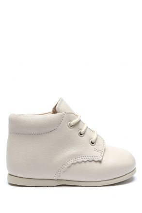 KCH1194 Kifidis-Kids Chiquitin İlk Adım Unisex Çocuk Deri Ayakkabı 18-23 Beyaz Deri