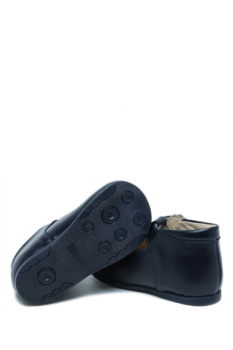 KCH28 Kifidis-Kids Chiquitin İlk Adım Kız Çocuk Deri Ayakkabı 18-23 Lacivert Deri