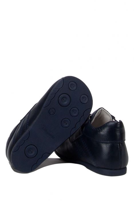 KCH5911 Kifidis-Kids Chiquitin İlk Adım Unisex Çocuk Deri Ayakkabı18-23 Lacivert Deri