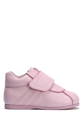 KCH5911 Kifidis-Kids Chiquitin İlk Adım Unisex Çocuk Deri Ayakkabı18-23 Pembe Deri