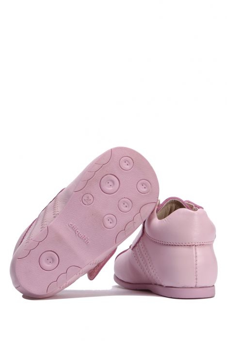 KCH5911 Kifidis-Kids Chiquitin İlk Adım Unisex Çocuk Deri Ayakkabı18-23 Pembe Deri
