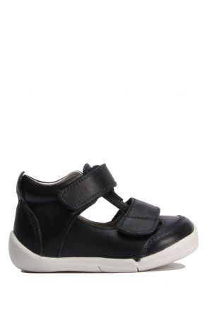 KP50 Kifidis-Kids İlk Adım Unisex Çocuk Deri Ayakkabı 19-25 Düz Lacivert