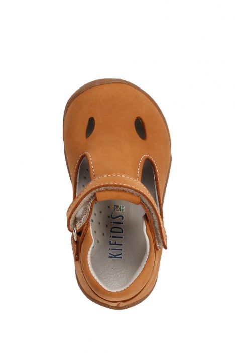 KP53 Kifidis-Kids İlk Adım Unisex Çocuk Deri Ayakkabı 19-23 Ket Nubuk