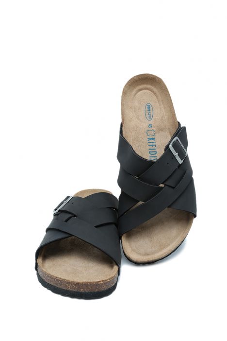KS0762SE Kifidis Soft Step Erkek Mantar Terlik 40-46 04 - Mat Siyah