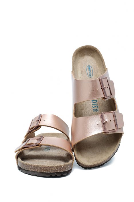 KS10260SK Kifidis Soft Step Kadın Çift Bantlı Mantar Terlik 36-41 44 - Rose Gold