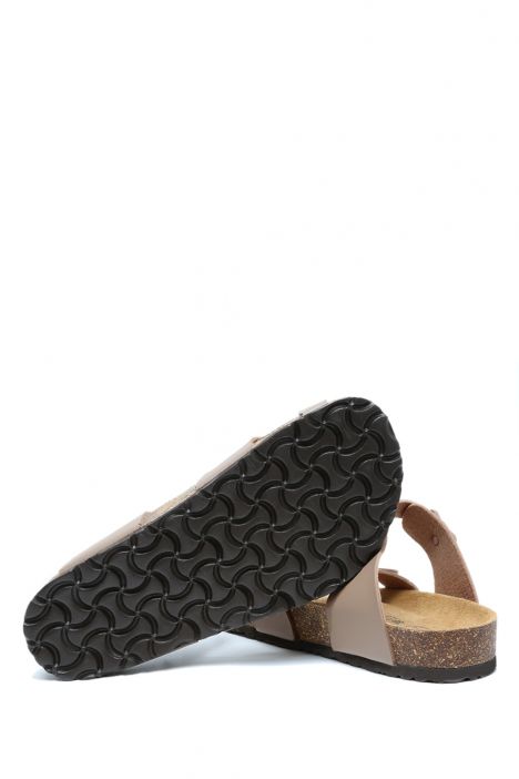 KS10261SK Kifidis Soft Step Kadın Mantar Terlik 36-41 46 - Vizon