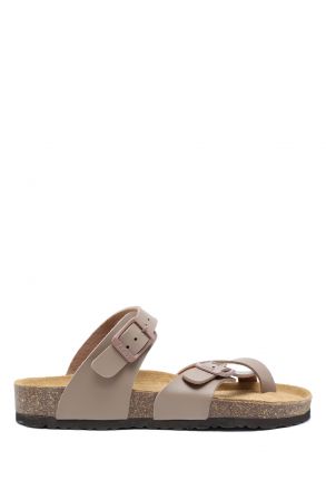 KS10261SK Kifidis Soft Step Kadın Mantar Terlik 36-41 46 - Vizon