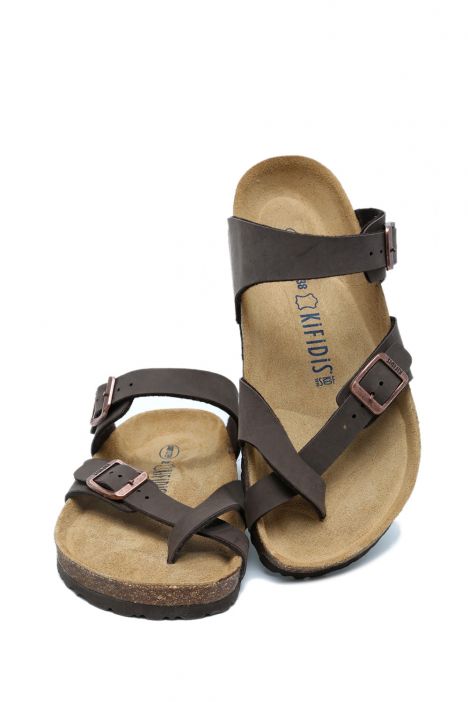 KS10261SK Kifidis Soft Step Kadın Mantar Terlik 36-41 03 - Kahve