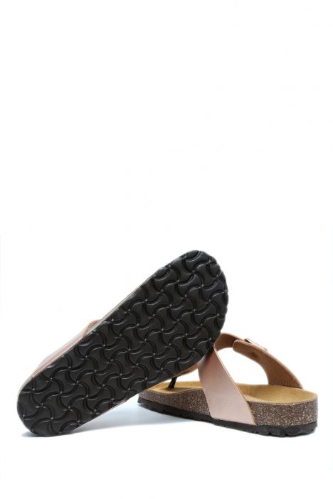 KS8871SK Kifidis Soft Step Kadın Parmak Arası Mantar Terlik 36-41 44 - Rose Gold