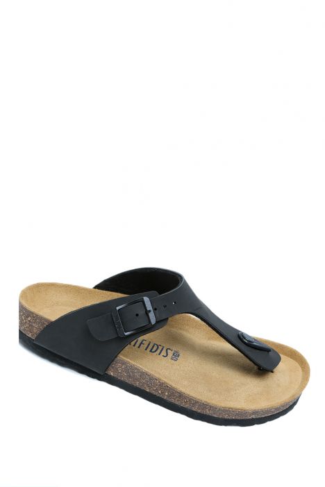 KS8871SK Kifidis Soft Step Kadın Parmak Arası Mantar Terlik 36-41 04 - Mat Siyah