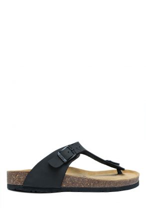 KS8871SK Kifidis Soft Step Kadın Parmak Arası Mantar Terlik 36-41 04 - Mat Siyah