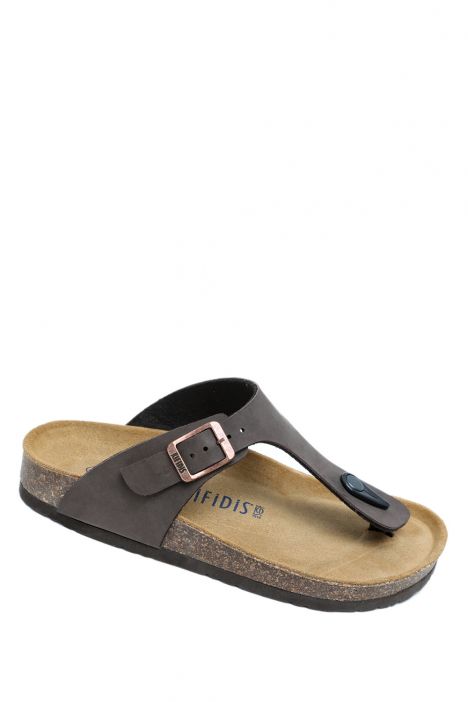 KS8871SK Kifidis Soft Step Kadın Parmak Arası Mantar Terlik 36-41 03 - Kahve