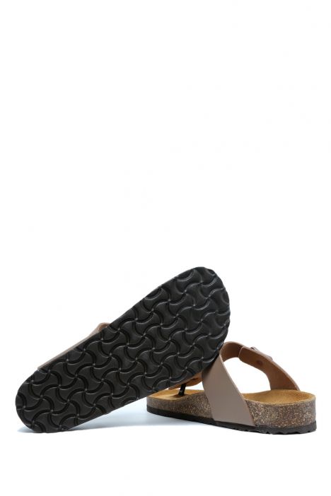 KS8871SK Kifidis Soft Step Kadın Parmak Arası Mantar Terlik 36-41 46 - Vizon