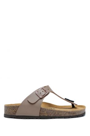 KS8871SK Kifidis Soft Step Kadın Parmak Arası Mantar Terlik 36-41 46 - Vizon