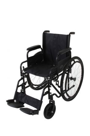 KY903-46 Kifidis Ayak-Kolçakları Çıkarılabilen Malül Arabası Siyah / Black