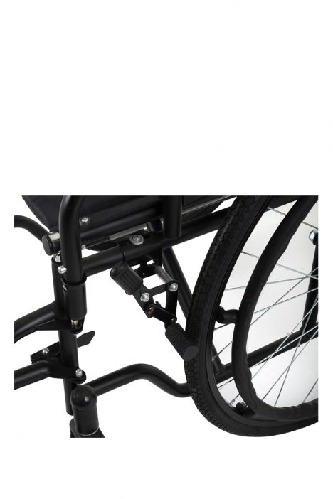 KY903-46 Kifidis Ayak-Kolçakları Çıkarılabilen Malül Arabası Siyah / Black