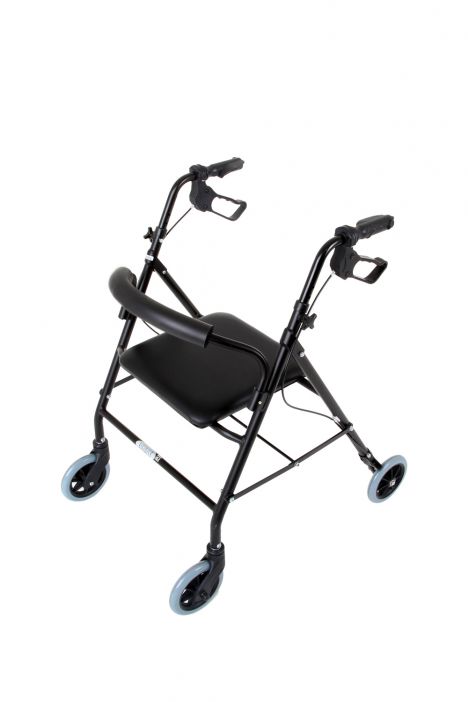 KY9144L Kifidis Sırt Destekli Rolatör Siyah / Black