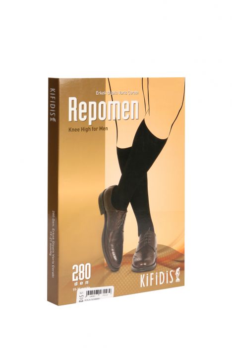 Kifidis 280 Den. 19-21 mmHg Unisex Diz Altı Varis Çorabı (Repomen) Mavi / Blue