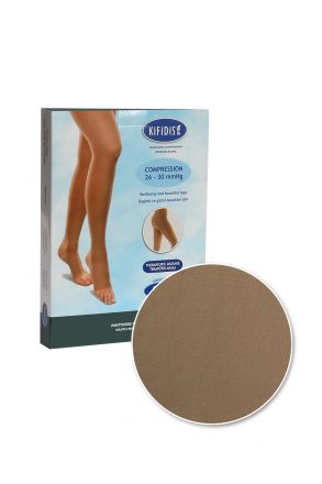 Kifidis 280 Den. 26-30 mmHg Külotlu Mikrofiber Burnu Açık Bej / Beige
