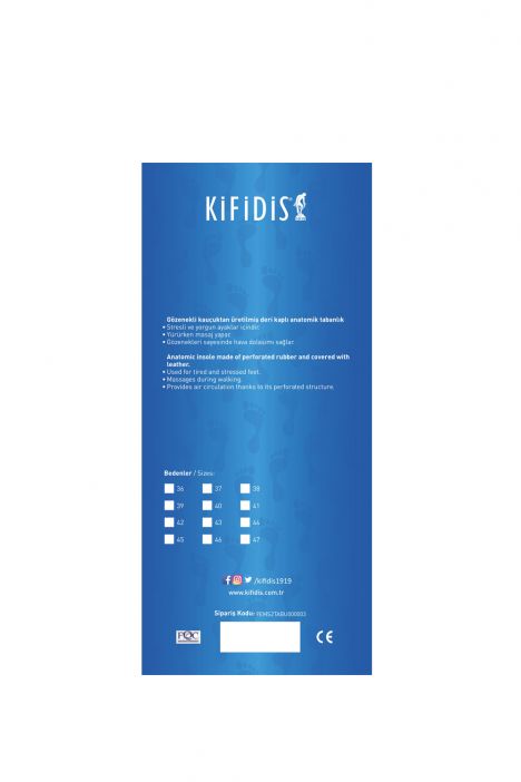 Kifidis Dinlendirici Kauçuk Tabanlık (Normal Kalıp) STD