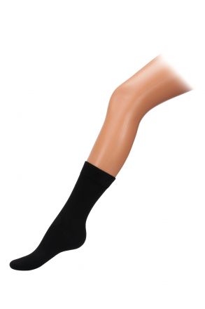 Kifidis Modal Düz Kadın Çorap Siyah / Black