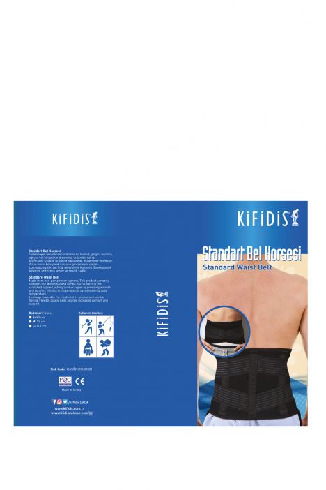 Kifidis Standart Bel Korsesi Siyah / Nero