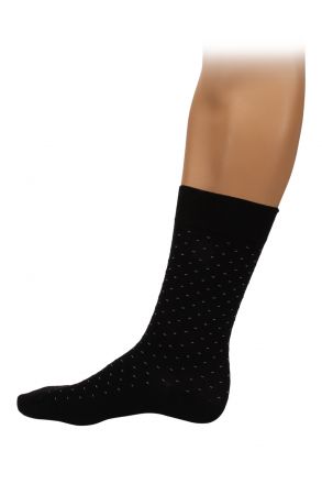 Kifidis Liyosel Noktalı Model Erkek Çorap Siyah / Black