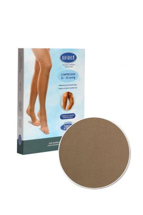 Kifidis 280 Den. 26-30 Kasığa Kadar Silikonlu Mikrofiber Burnu Açık Bej / Beige