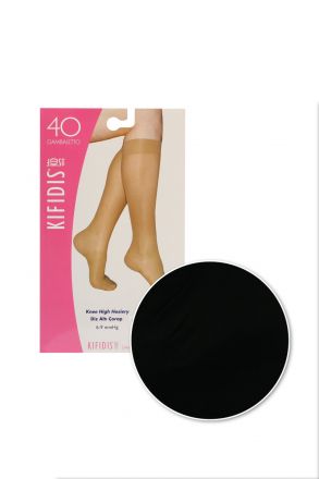 Kifidis 40 Den. 8-10 mmHg Diz Altı Varis Çorabı Siyah / Nero