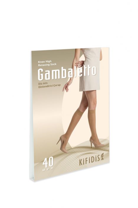 Kifidis 40 Den. Diz Altı Dinlendirici Çorap Siyah / Nero