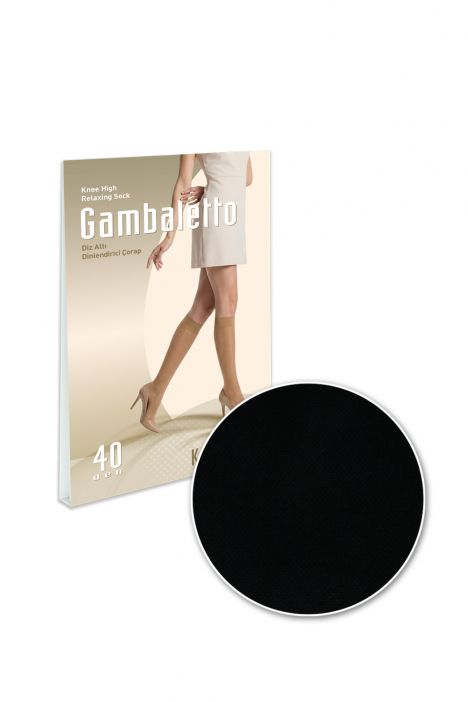 Kifidis 40 Den. Diz Altı Dinlendirici Çorap Siyah / Nero