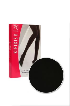 Kifidis 70 Den. 12-15 mmHg Külotlu Koruyucu Varis Çorabı Siyah / Black