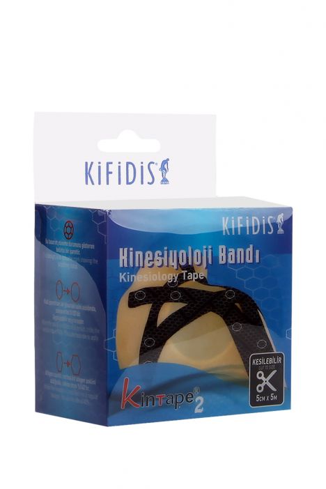Kifidis Kintape-2 Plus Kinesio Ağrı Bandı 5cmx5m Mavi / Blue