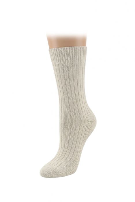 Kifidis Organik Soket Çorap Ekru - Yeşil