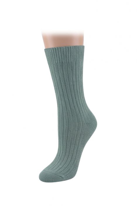 Kifidis Organik Soket Çorap Ekru - Yeşil